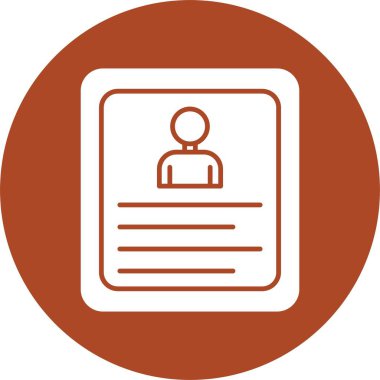 Müfredat Vitae Kabartma Çemberi Simgesi