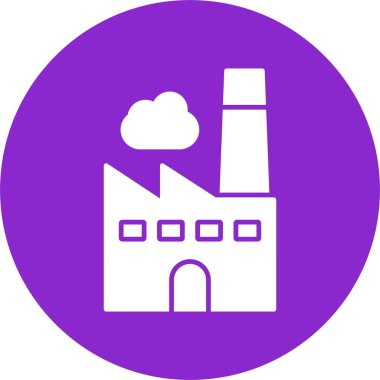 Fabrika Kabartma Çemberi Simgesi