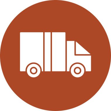 Lojistik Kabartma Çemberi Simgesi