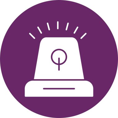 Siren Kabartma Çemberi Simgesi