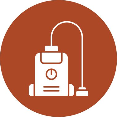 Süpürge Temizleyici Kabartma Çemberi Simgesi