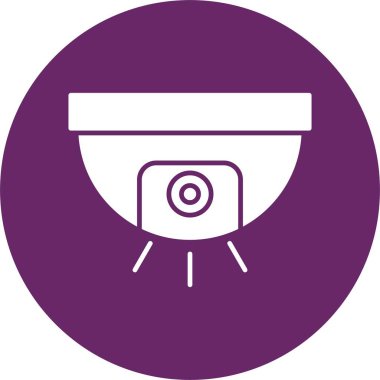 CCTV Kabartma Çemberi Simgesi