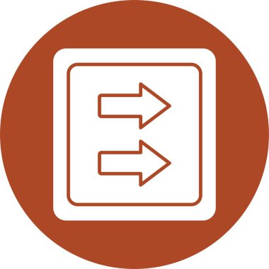 Hızlı İleri Kabartma Çemberi Simgesi