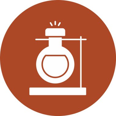 Laboratuvar Kabartma Çemberi Simgesi