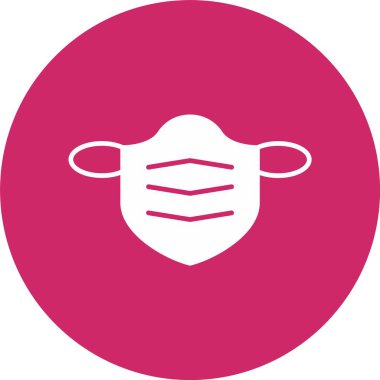 Cerrahi Maske Kabartma Çemberi Simgesi