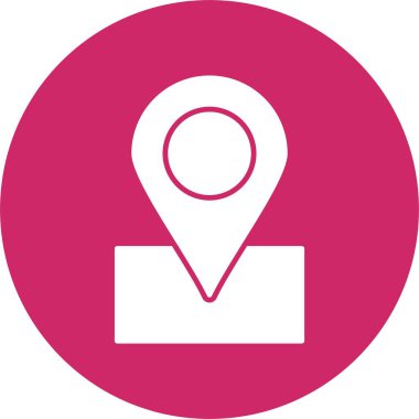 Harita Kabartma Çemberi Simgesi