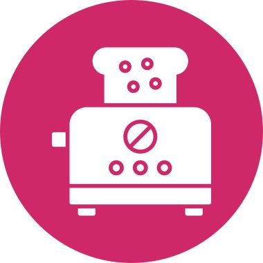 Tost Makinesi Kabartma Çemberi Simgesi