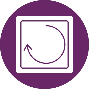 Kabartma Çemberi Simgesini Döndür