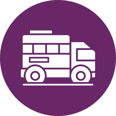 Kara Ulaşım Kabartma Çemberi Simgesi