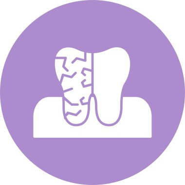 Çürüme Kabartma Çemberi Simgesi