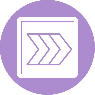 Sağ Sembol Kabartma Çemberi Simgesi