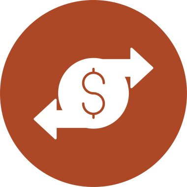 Para Aktarımı Kabartma Çemberi Simgesi