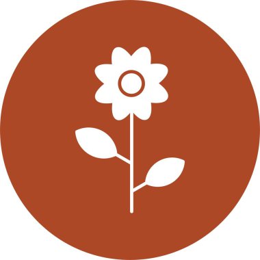 Çiçekler Kabartma Çemberi Simgesi