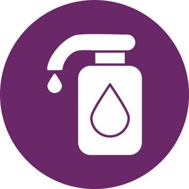 Sıvı Kabartma Çemberi Simgesi Temizleniyor