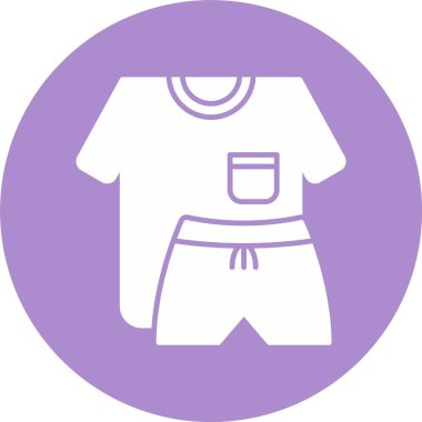 Spor Giyim Kabartma Çemberi Simgesi