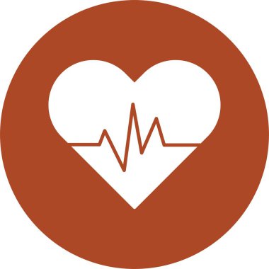 Kalp Atışı Kabartma Çemberi Simgesi