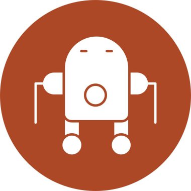 Robot Kabartma Çemberi Simgesi