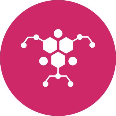 Molekül Kabartma Çemberi Simgesi