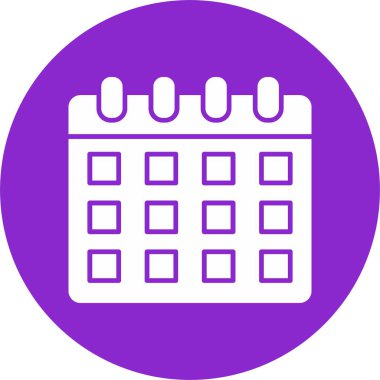 Takvim Kabartma Çemberi Simgesi