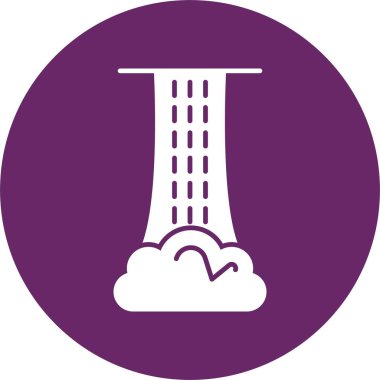 Şelale Kabartma Çember Simgesi