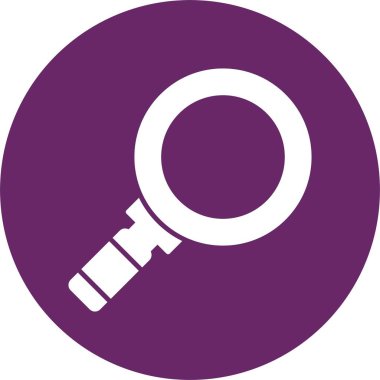 Büyütücü Cam Kabartma Çemberi Simgesi