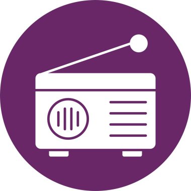 Radyo Kabartma Çemberi Simgesi