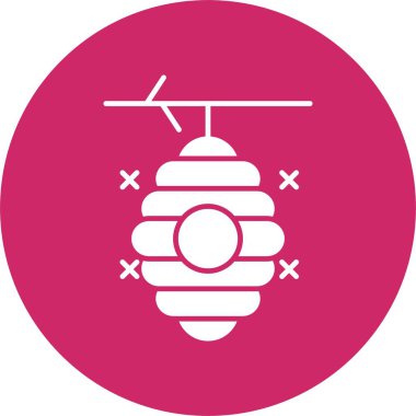 Arı Kovanı Kabartma Çemberi Simgesi