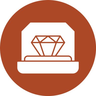 Nişan Yüzüğü Kabartma Çemberi Simgesi