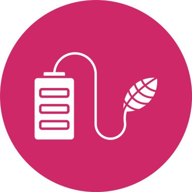 Yeşil Enerji Kabartma Çemberi Simgesi