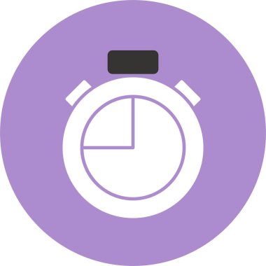 Stopwatch Kabartma Çemberi Simgesi