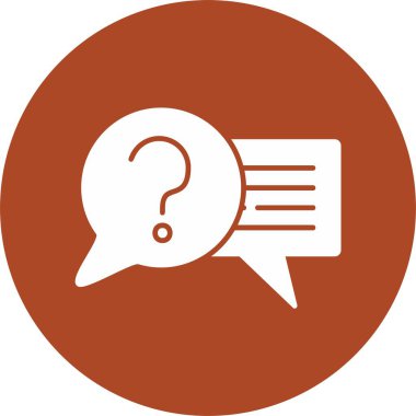 Soru Kabartma Çemberi Simgesi