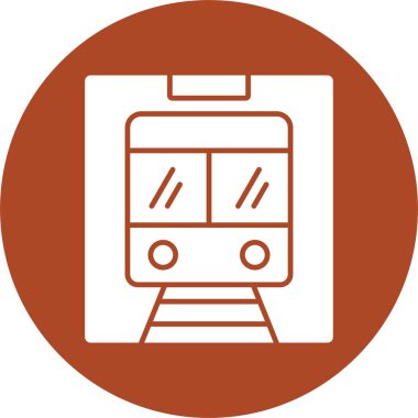 Metro Kabartma Çemberi Simgesi