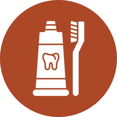 Diş macunu Kabartma Çemberi Simgesi