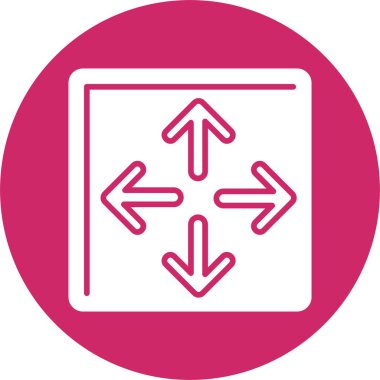 Kabartma Çemberi Simgesini Büyüt