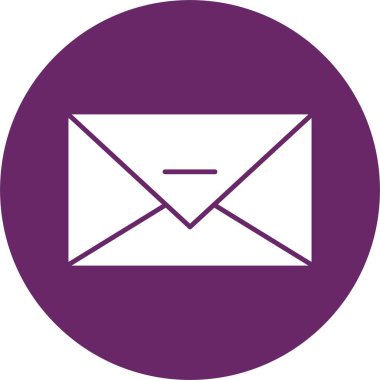 E- posta Kabartma Çemberi Simgesi