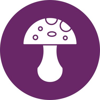 Mantar Kabartma Çemberi Simgesi