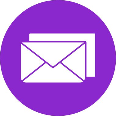 E- posta Kabartma Çemberi Simgesi