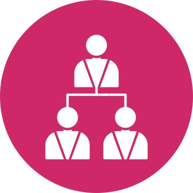 Hiyerarşi Kabartma Çemberi Simgesi