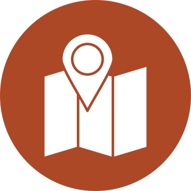 Harita Kabartma Çemberi Simgesi