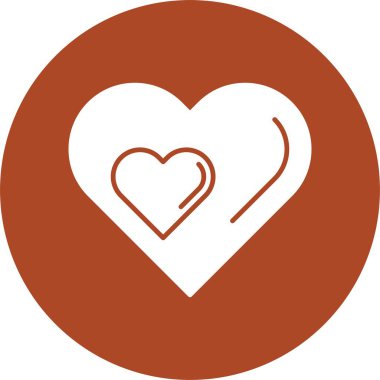 Sevgi Kabartma Çemberi Simgesi