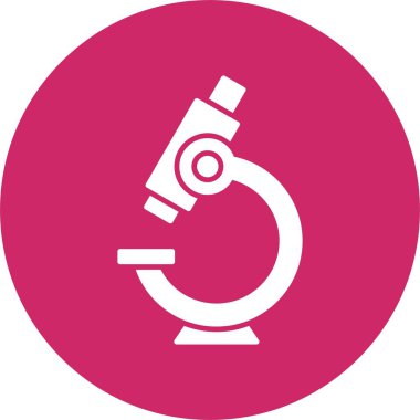 Mikroskop Kabartma Çember Simgesi