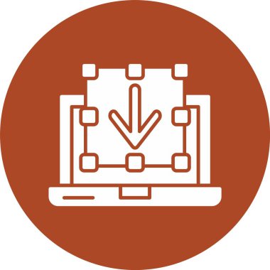 Doğrudan İndirme Kabartma Çemberi Simgesi