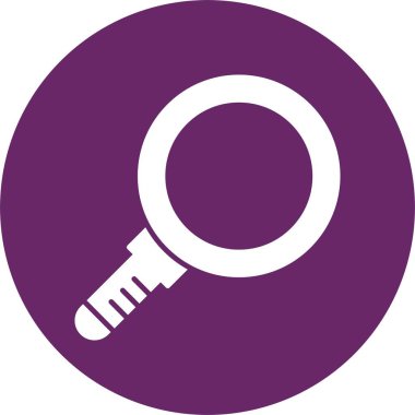 Büyütücü Cam Kabartma Çemberi Simgesi