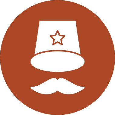 Top Hat Kabartma Çemberi Simgesi