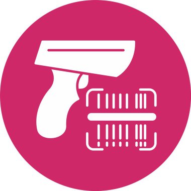 Barkod Kabartma Çemberi Simgesi