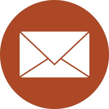 E- posta Kabartma Çemberi Simgesi