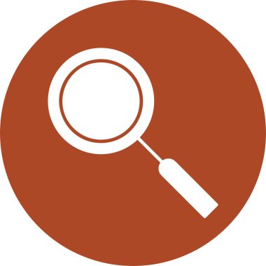 Büyütücü Cam Kabartma Çemberi Simgesi