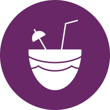 Hindistan cevizi Kabartma Çemberi Simgesi