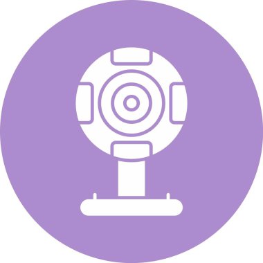 Webcam Kabartma Çemberi Simgesi