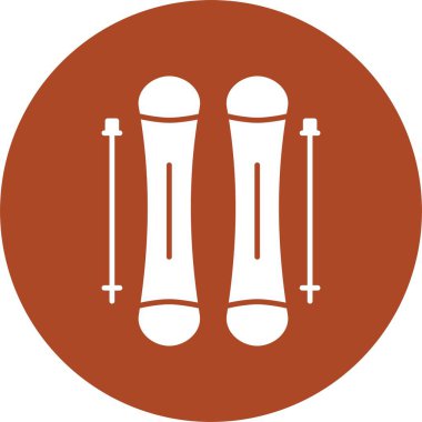 Kayak Kabartma Çemberi Simgesi